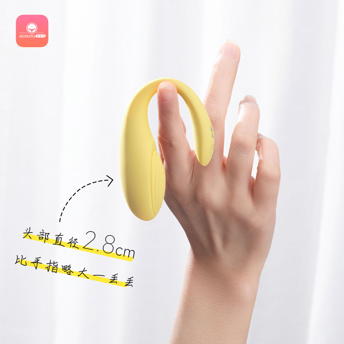 羞羞哒 Smart Mini Program Remote Control Wireless Vibrating Egg, Wearable Outdoors, Invisible Small Vibrating Wand in Underwear, Insertable Dual-Point Stimulating Vibrating Wand, Female Masturbator, Erotic, Women's Adult Products Series