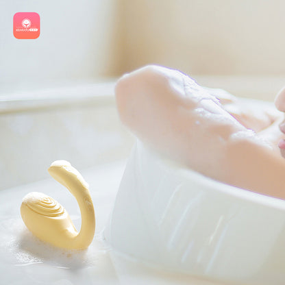 羞羞哒 Smart Mini Program Remote Control Wireless Vibrating Egg, Wearable Outdoors, Invisible Small Vibrating Wand in Underwear, Insertable Dual-Point Stimulating Vibrating Wand, Female Masturbator, Erotic, Women's Adult Products Series