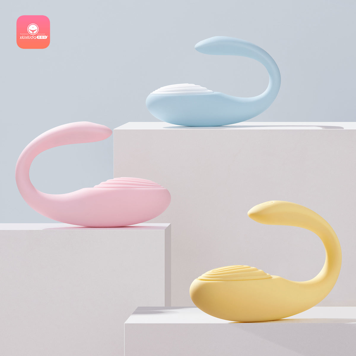 羞羞哒 Smart Mini Program Remote Control Wireless Vibrating Egg, Wearable Outdoors, Invisible Small Vibrating Wand in Underwear, Insertable Dual-Point Stimulating Vibrating Wand, Female Masturbator, Erotic, Women's Adult Products Series