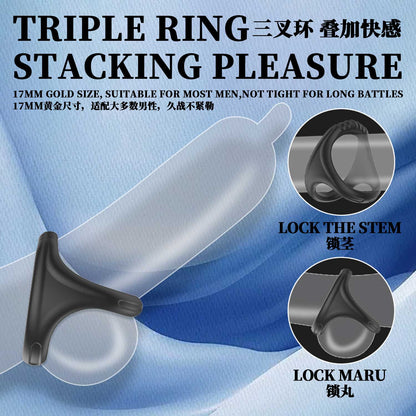 Comfort Fit Delay Ring, Soft Silicone with Ultra-Smooth Texture 风火轮 延时锁精环