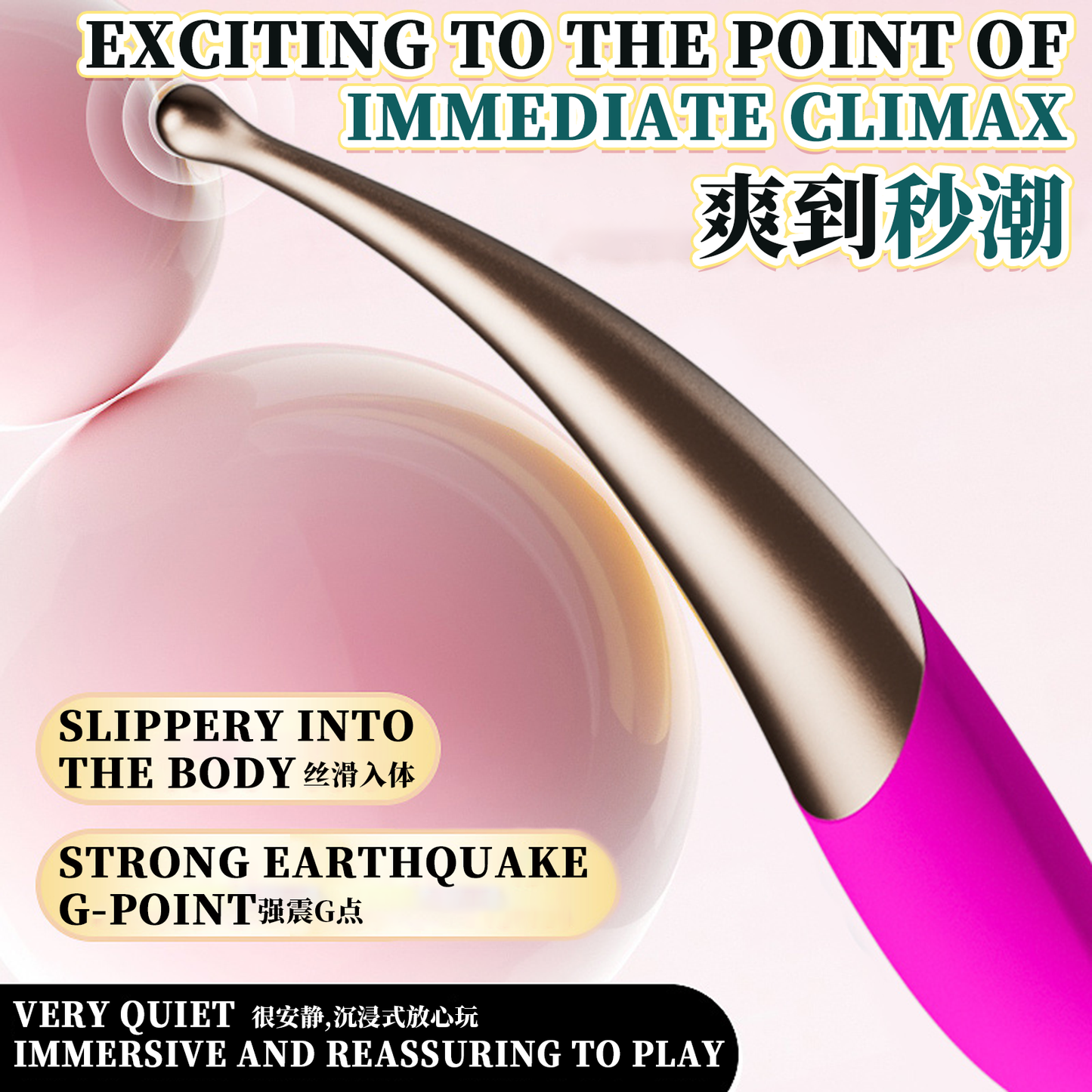 G-Spot Vibrator | Clitoris Stimulator | Nipple Massager Adult Sex Toys for Women Female Masturbator