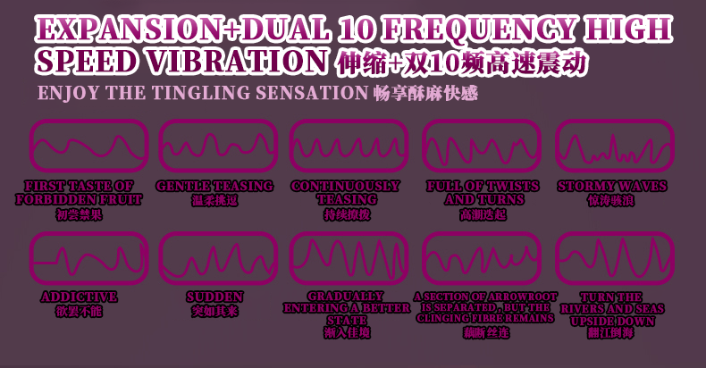 Flamingo Electric Wand Massager with Telescopic Shaft & Dual 10 Vibration Modes 火烈鸟电动震动棒