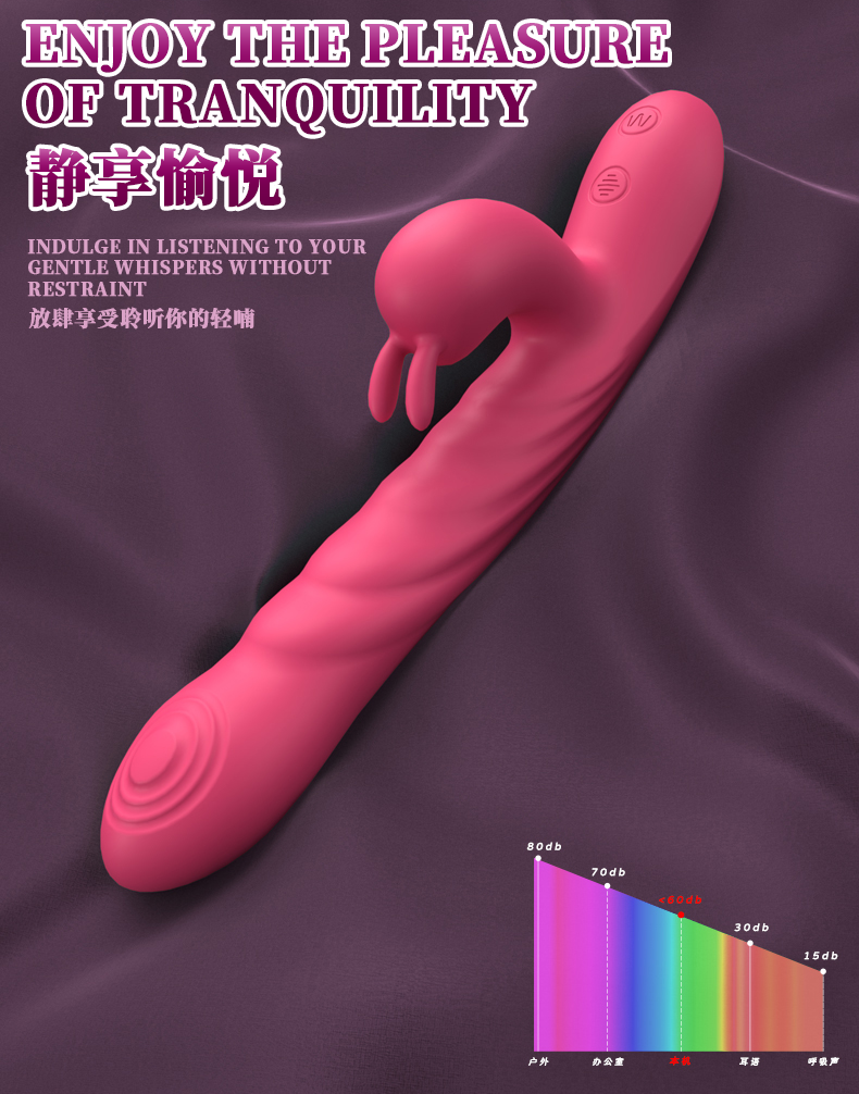 Flamingo Electric Wand Massager with Telescopic Shaft & Dual 10 Vibration Modes 火烈鸟电动震动棒