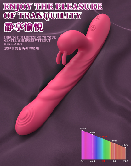 Flamingo Electric Wand Massager with Telescopic Shaft & Dual 10 Vibration Modes 火烈鸟电动震动棒