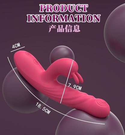 Flamingo Electric Wand Massager with Telescopic Shaft & Dual 10 Vibration Modes 火烈鸟电动震动棒