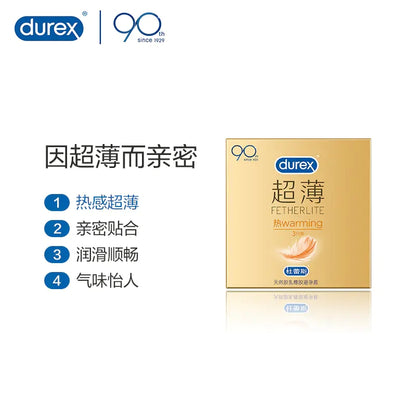 Durex Warming Ultra-Thin Condoms (3-Pack) 杜蕾斯热感超薄避孕套*3只装
