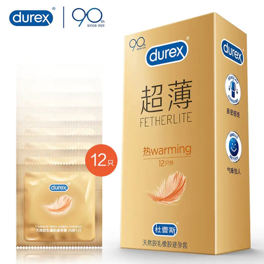 Durex Warming Ultra-Thin Condoms (12-Pack) 杜蕾斯热感超薄避孕套*12只装