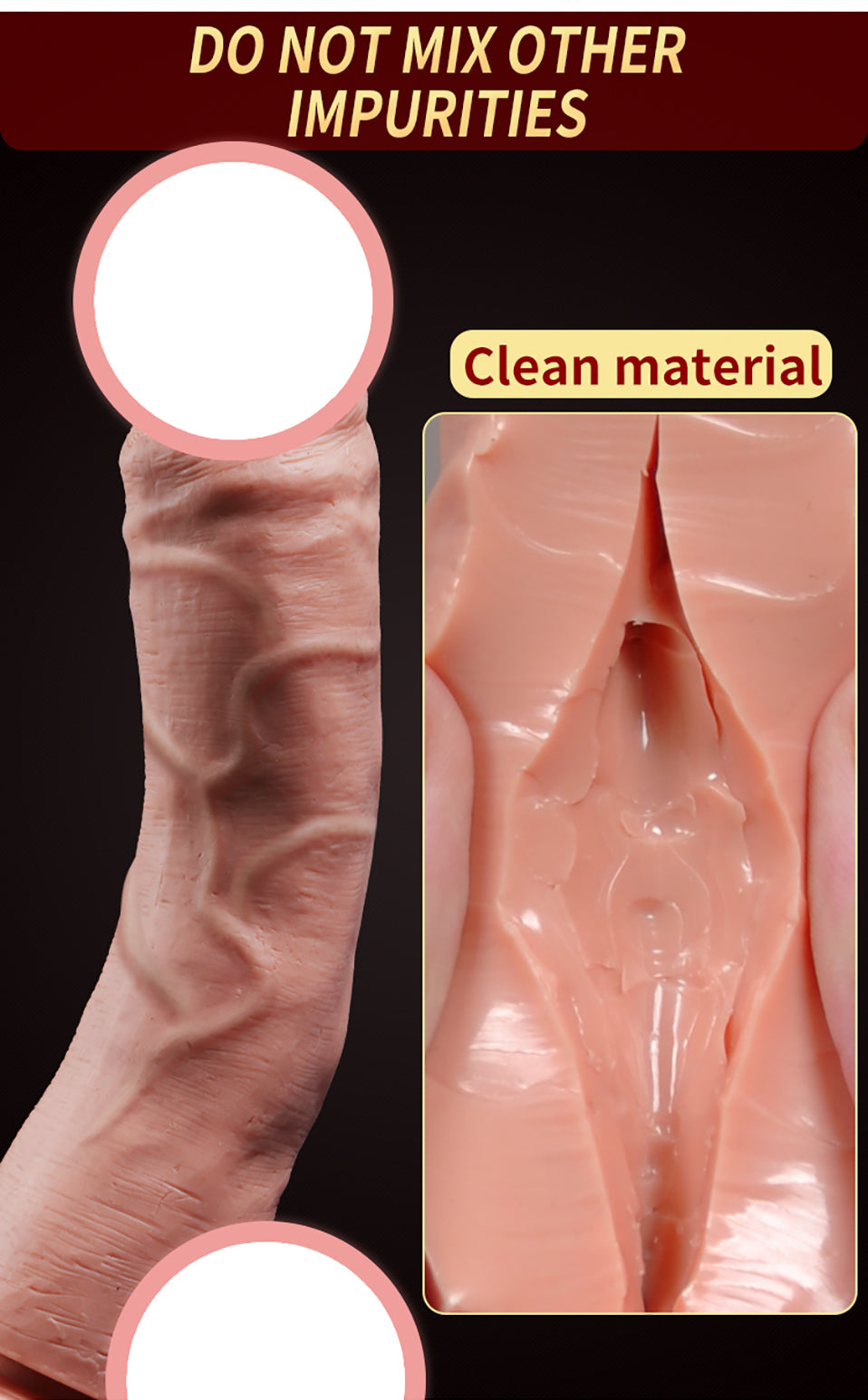 Realistic Dildo Penis Toy Fake Dick Female Sex Toy Silicone Penis Strong Suction Cup Clear Dildo Sex Toys for Wemon自慰性玩具 仿真阳具